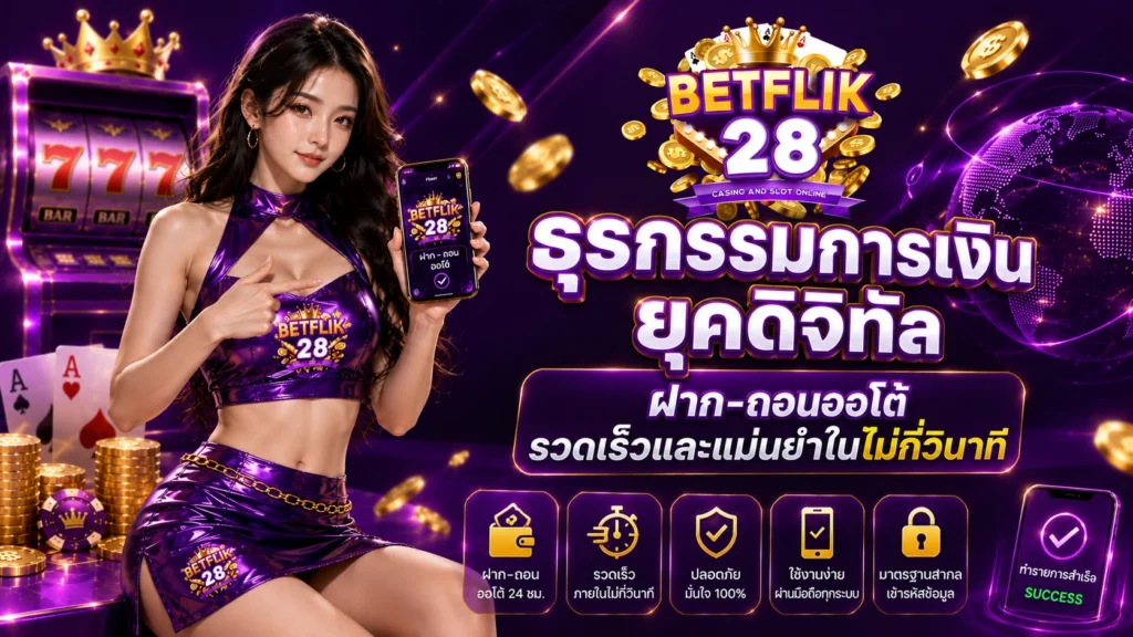 betflik28 ฝากถอนออโต้รวดเร็วและแม่นยำในไม่กี่วินาที